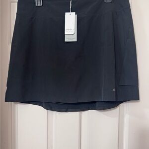 Cutter & Buck Black High-Low Golf Skort